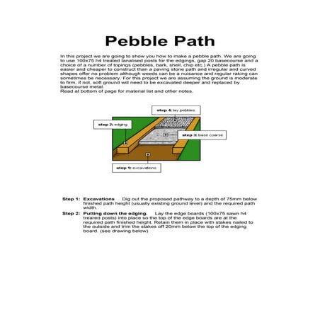 Lay a pebble path