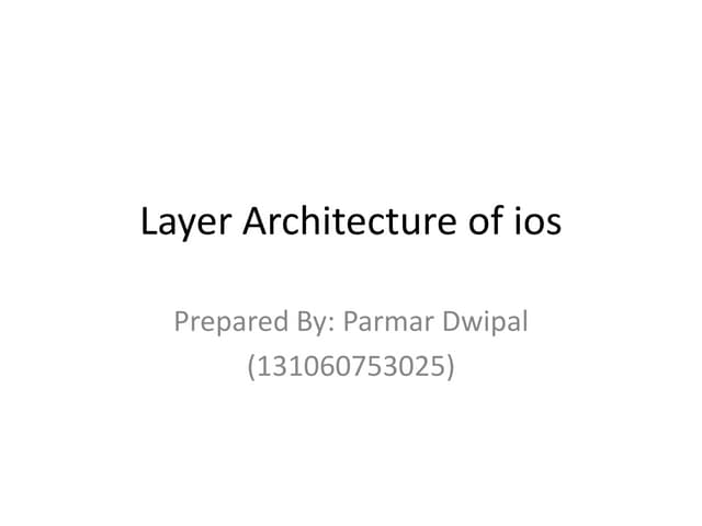 Layer architecture of ios (1)