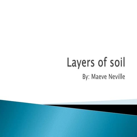 Layers of soil
