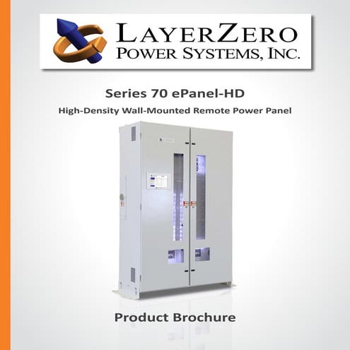 LayerZero Series 70: ePanel-2 Wall-Mounted Power Panel | PDF