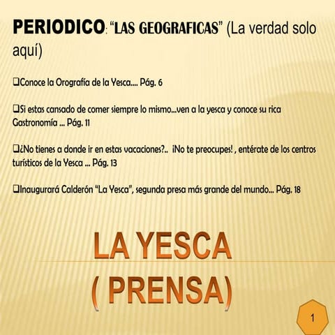 LA YESCA ( PRENSA)