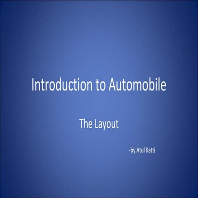 3.layouts of automobile | PPTX