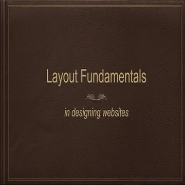 Layout fundamentals