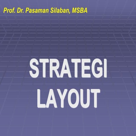 MATA KULIAH LAY OUT-TATA LETAK MAGISTER MANAJEMEN