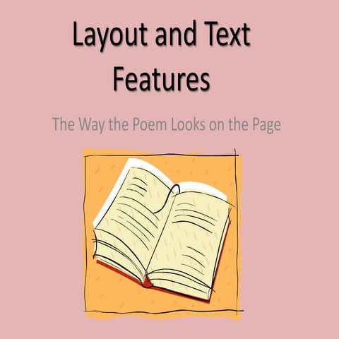 Poetry Layout And Text Features