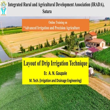 Layout of drip irrigation system