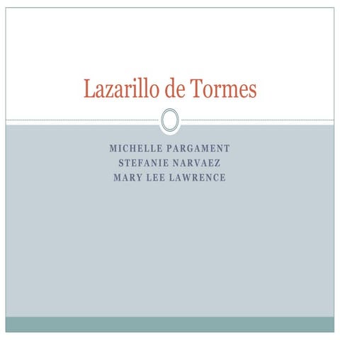 Lazarillo de tormes