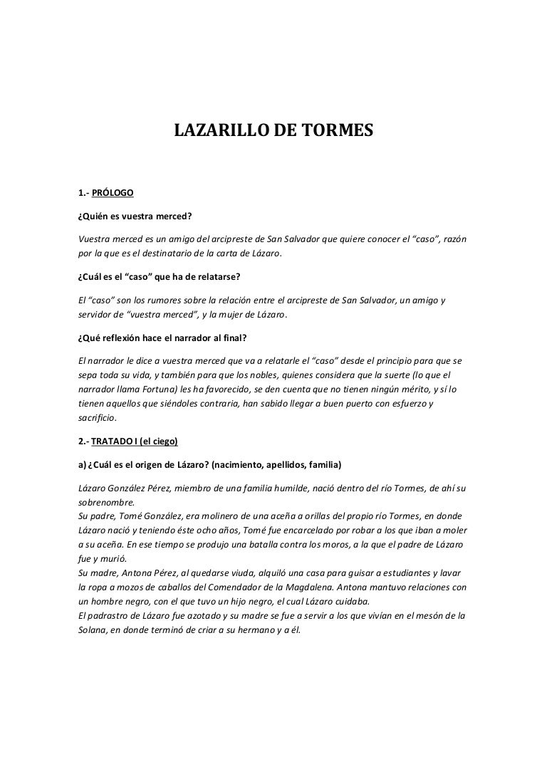 Lazarillo De Tormes