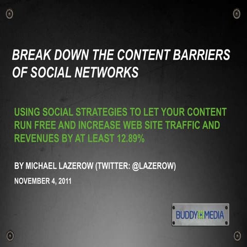Break Down the Content Barriers of Social Networks