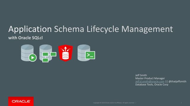 Change Management for Oracle Database with SQLcl 