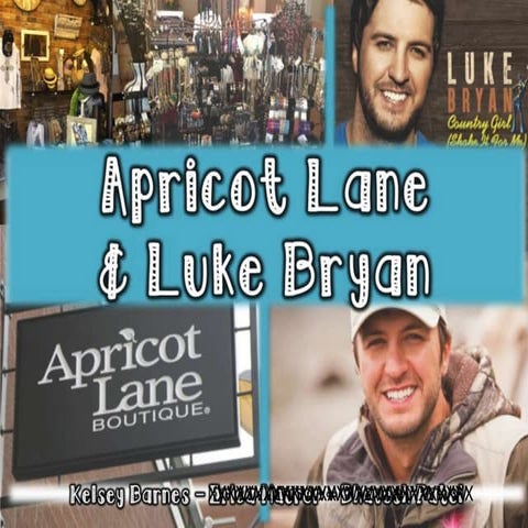 Luke Bryan & Apricot Lane Social Media Platforms