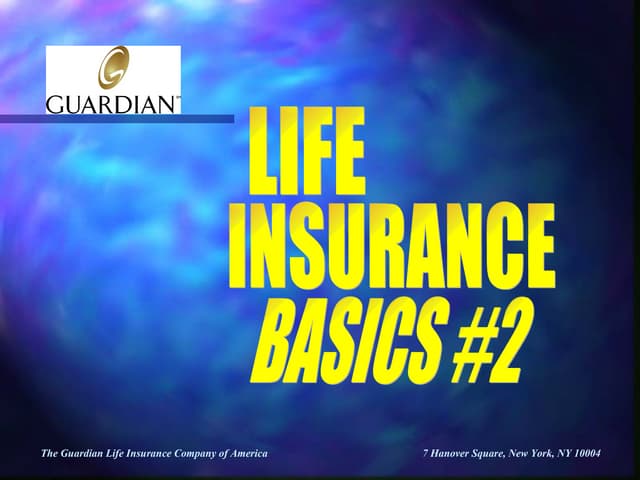 Life Insurance Basics 2