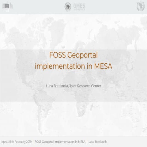 FOSS Geoportal  implementation in MESA