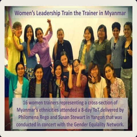 Program for Women Leaders in Myanmar