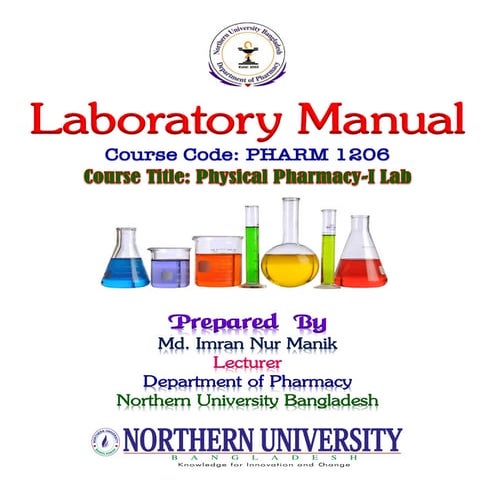 Physical Pharmacy-I Lab MANIK