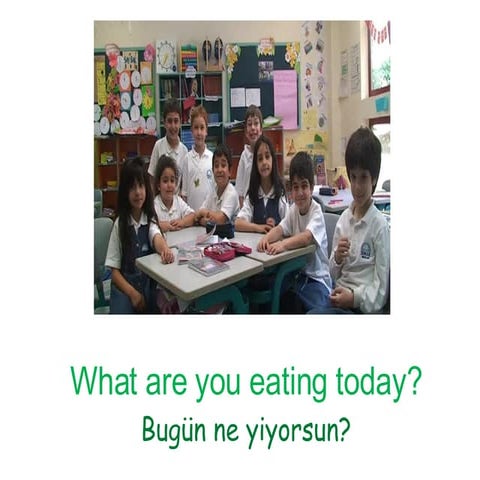 What We Eat For Lunch - Irmak School, Turkey