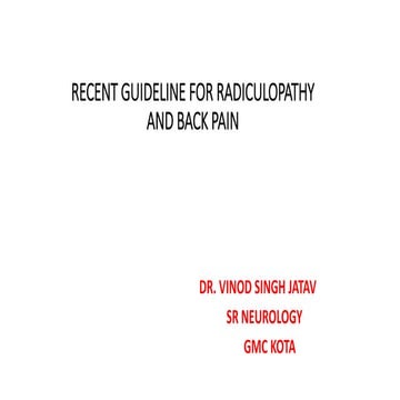 Lbp with radiculopathy