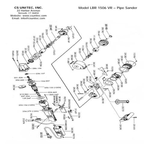 CS Unitec Surface Finisher: LBR 1506 AIR