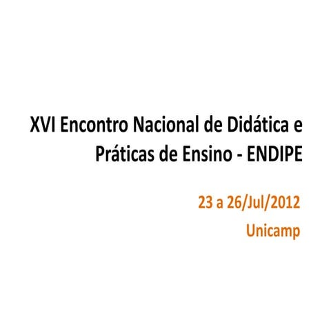 Álbum - ENDIPE 2012
