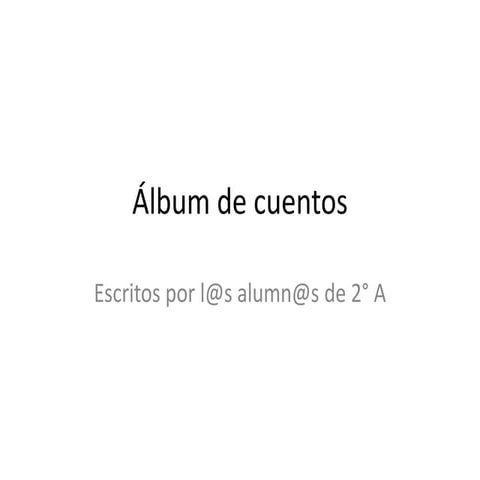 Álbum de cuentos