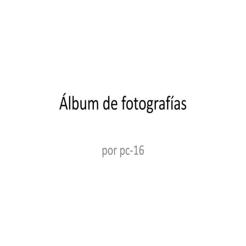 áLbum de fotografías