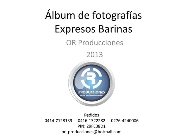 ALbum de fotografías Expresos Barinas