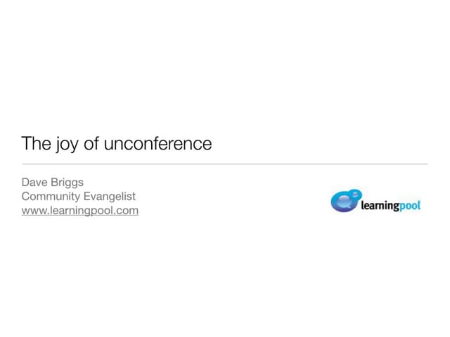 Organising unconferences for government
