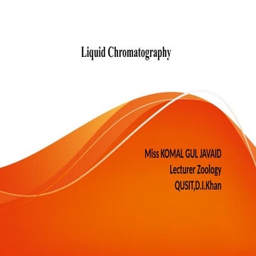 Comprehensive Overview of Liquid Chromatography Techniques and ...