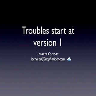 Paris Tech Meetup talk : Troubles s...