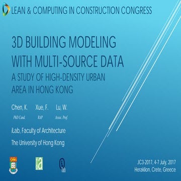 3D BUILDING Modeling with MULTI-SOURCE DATA: A STUDY OF HIGH-DENSITY URBAN ...