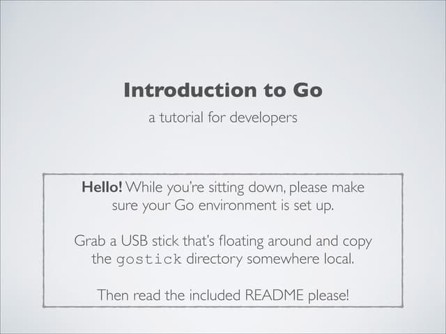 LCA2014 - Introduction to Go