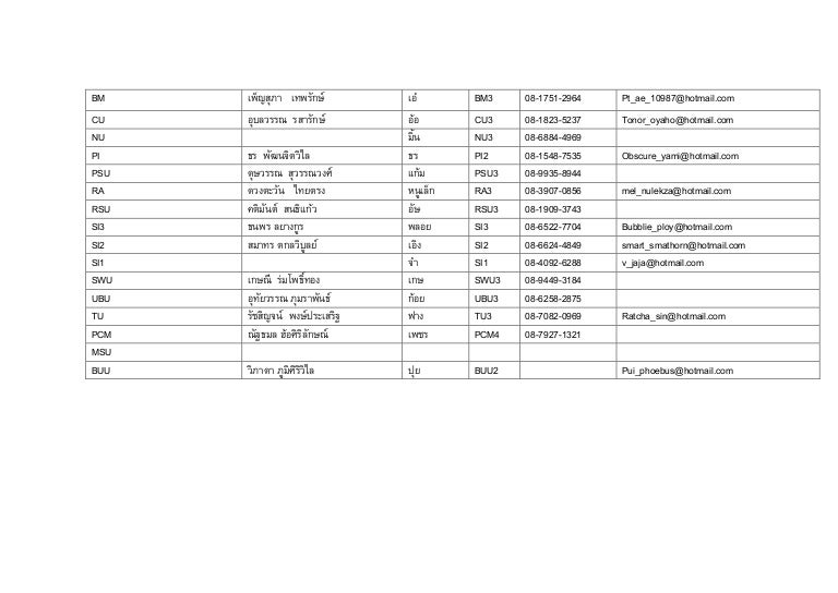 LCC Contact List