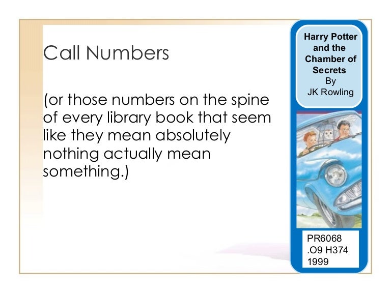 Libraries sometimes makes sense lc call numbers
