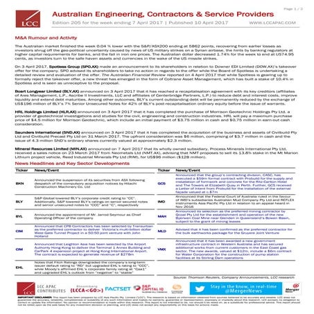 LCC Asia Pacific Engineering, Services & Mining Services_Edition 206