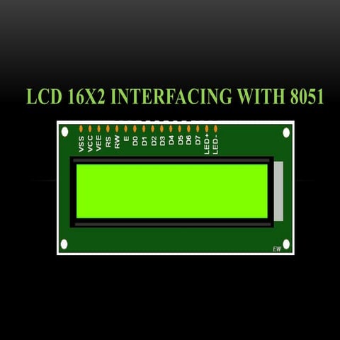 Interfacing LCD with 8051 Microcontroller | PPT