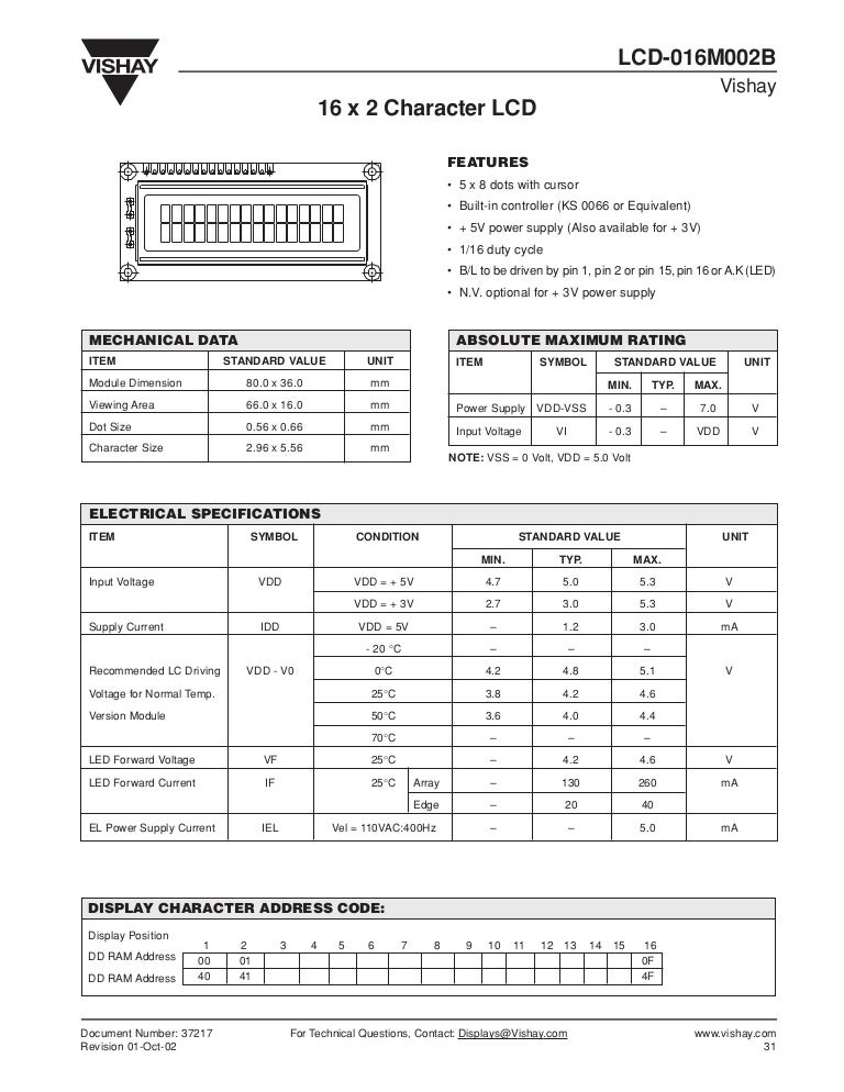 Lcd 16x2