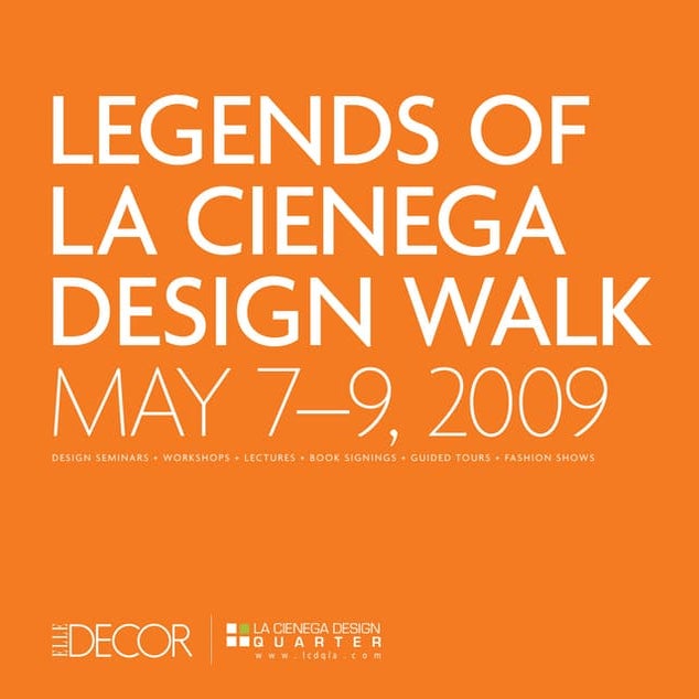 Legends of La Cienega Design Walk 2009 PPT