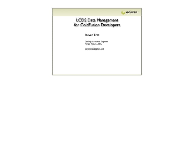 LiveCycle Data Services for ColdFusion Developers