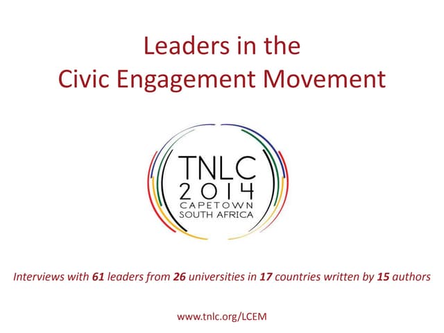 Quotes from Leaders in the Civic Engagement Movement 