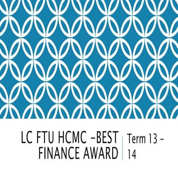 Lc ftu hcmc  best finance award