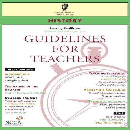 Lc history guidelines for teachers