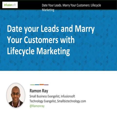 Lifecycle Marketing: Date Leads. Marry Customers - NEW 2014