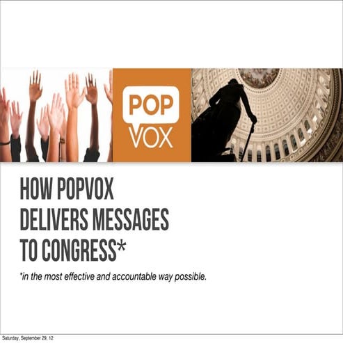 How POPVOX delivers messages to Congress