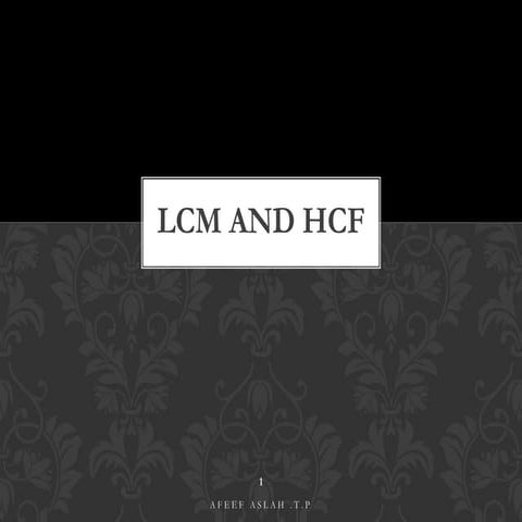 LCM and HCF if mathematics of csat and asc.pdf