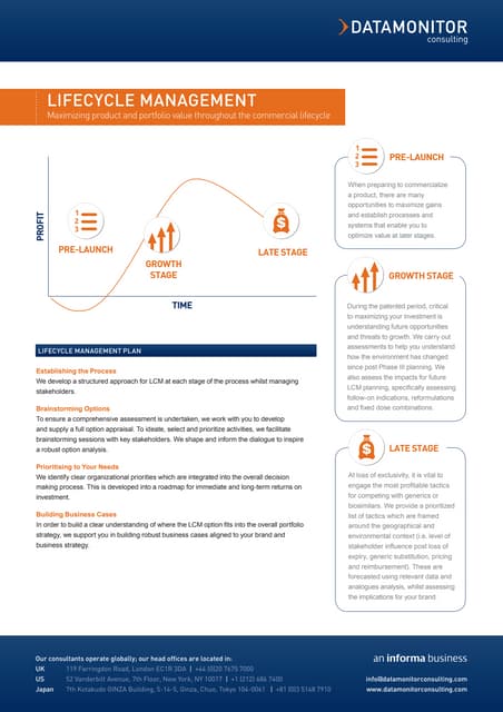 Datamonitor Consulting - An Overview of Our Services | PDF