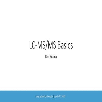Lcms Basics
