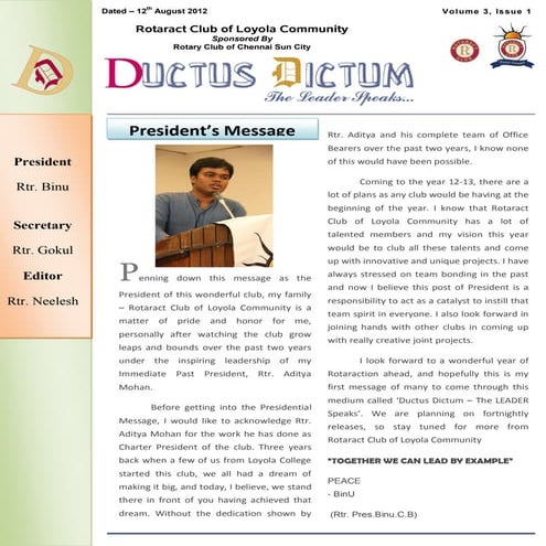 Ductus Dictum - Issue #1 (Installation Edition)