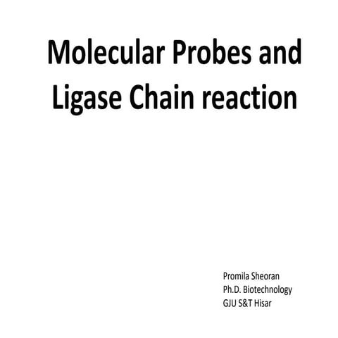 Lcr and molecular probe