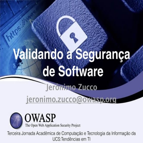 Validando a Segurança de Software