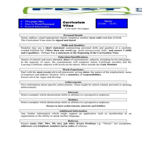 Lcvp curriculum+vitae | DOC
